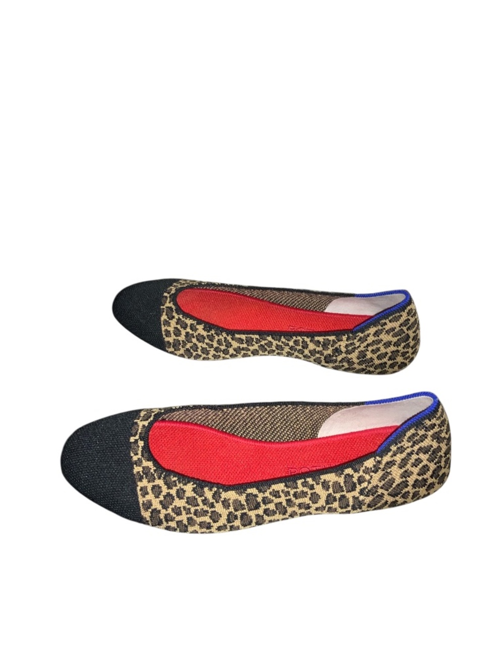 Retired Rothy’s The Square Little Cat Cheetah Leopard Print Flats Size 8.5
